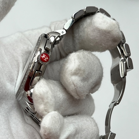 💖Michele Serein💖Diamond Silver Dial Chronograph 40mm Stainless Steel Ladi… - Picture 7 of 17